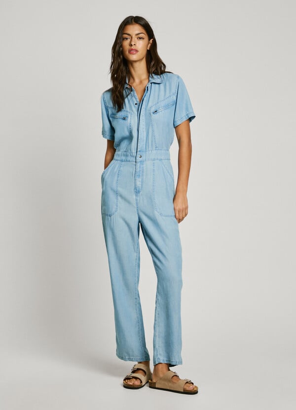 Pepe Jeans mono largo denim cuello camisero COMPRAR AHORA