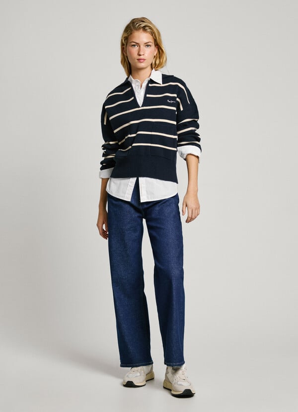 Pepe Jeans jersey de punto cuello polo Solo queda un día