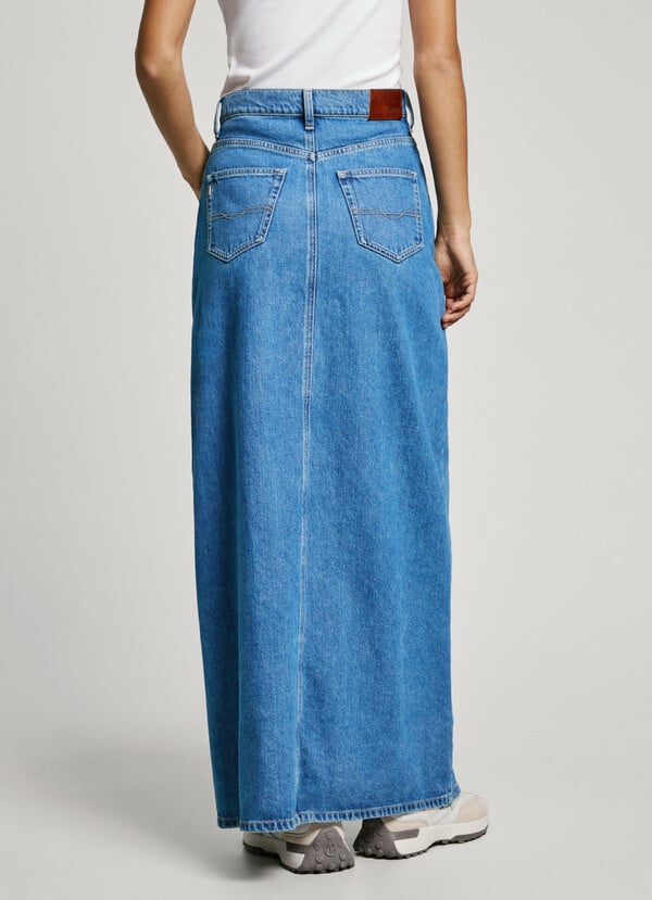 Pepe Jeans falda larga denim fit regular Superdescuento