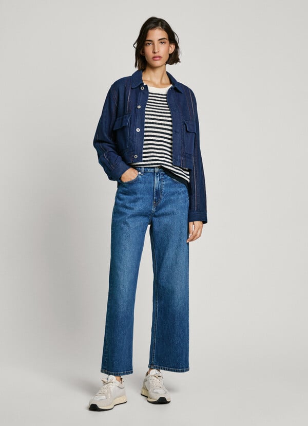 Pepe Jeans cazadora denim fit regular Grandes descuentos