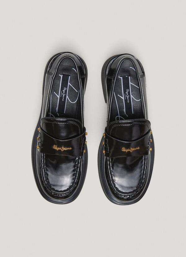 Pepe Jeans mocasines con tachuelas metálicas Liquidación