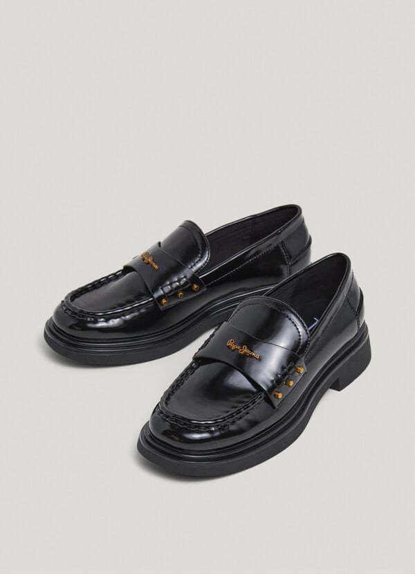 Pepe Jeans mocasines con tachuelas metálicas Liquidación