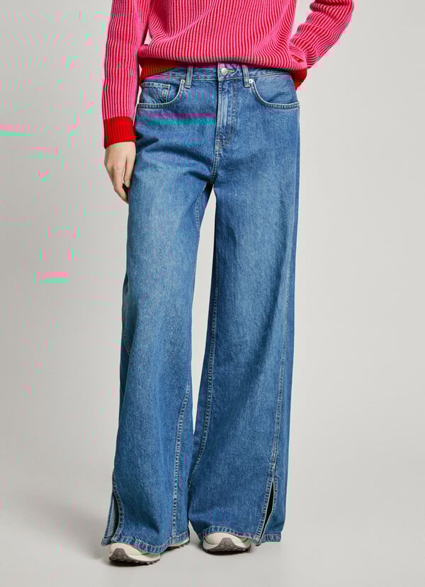 Pepe Jeans jeans fit wide y tiro medio Tienda de fábrica
