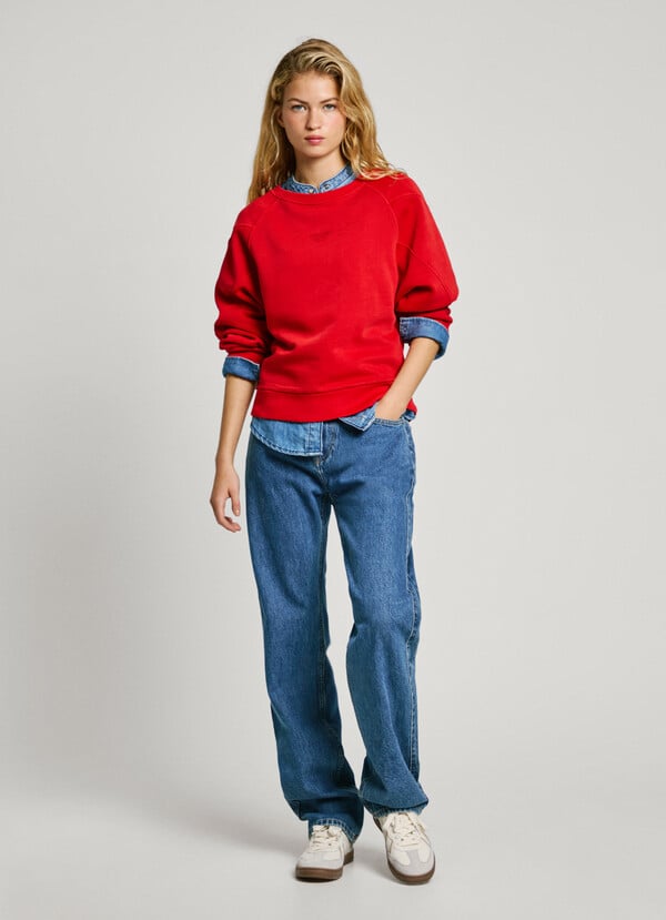 Pepe Jeans sudadera cuello redondo con logo Libre de impuestos