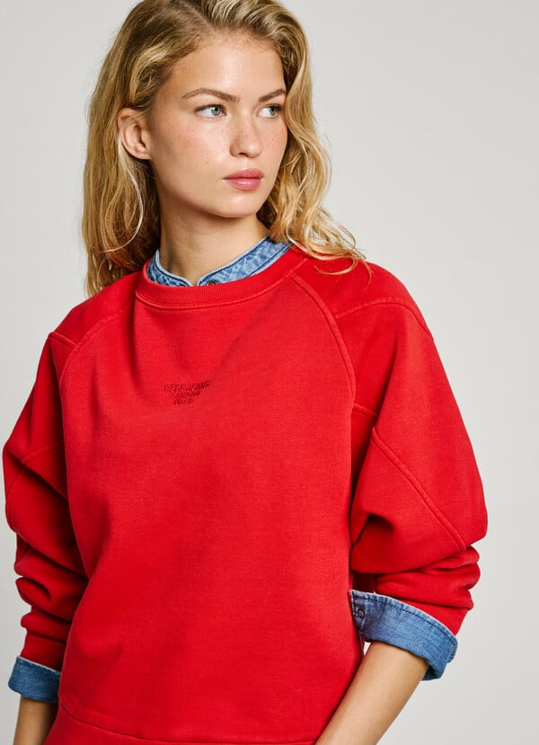 Pepe Jeans sudadera cuello redondo con logo Libre de impuestos