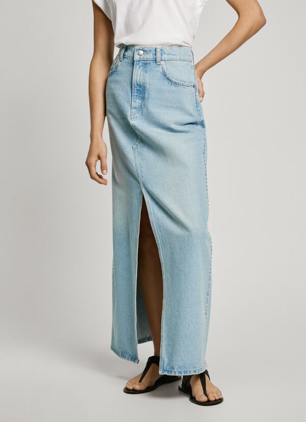 Pepe Jeans falda larga denim fit regular Última moda