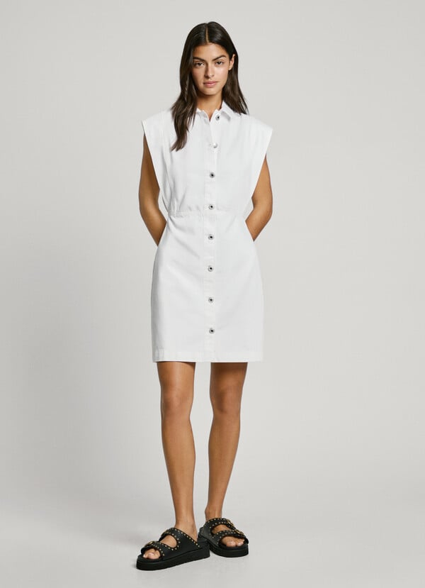 Pepe Jeans vestido corto denim fit regular Descuento por venta flash