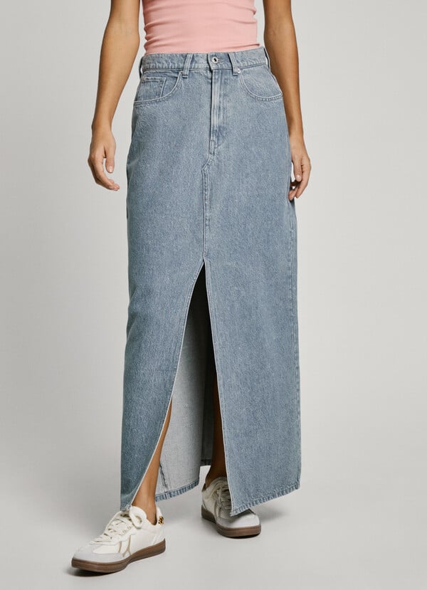 Pepe Jeans falda larga denim fit regular Grandes ahorros