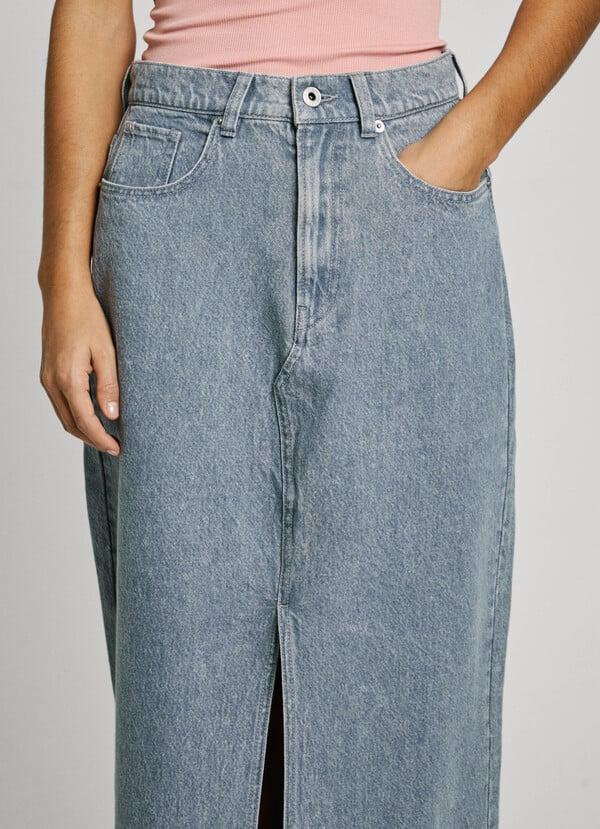 Pepe Jeans falda larga denim fit regular Grandes ahorros
