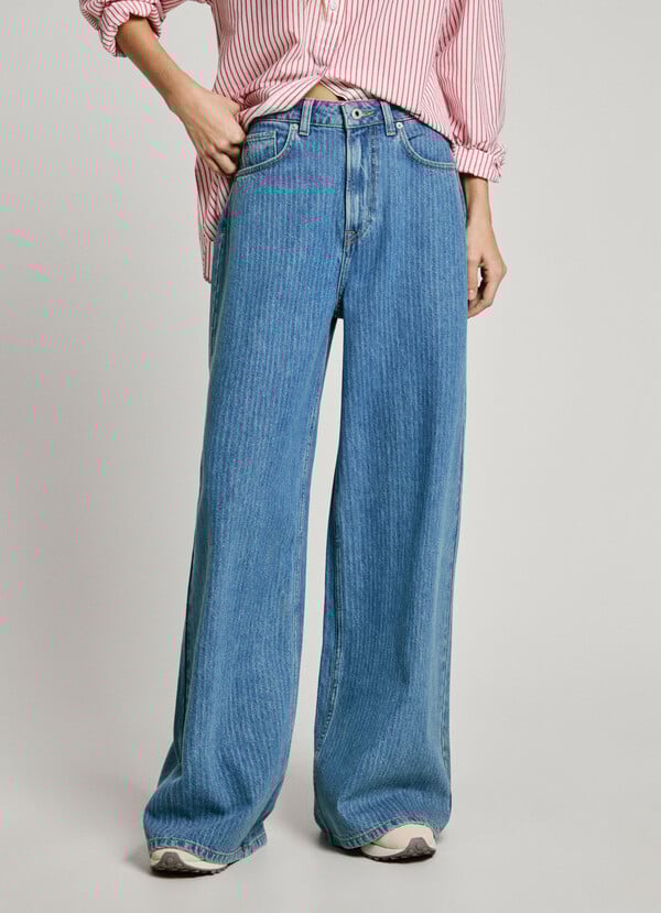 Pepe Jeans jeans fit wide y tiro alto - jaimy Rebajas de fin de temporada