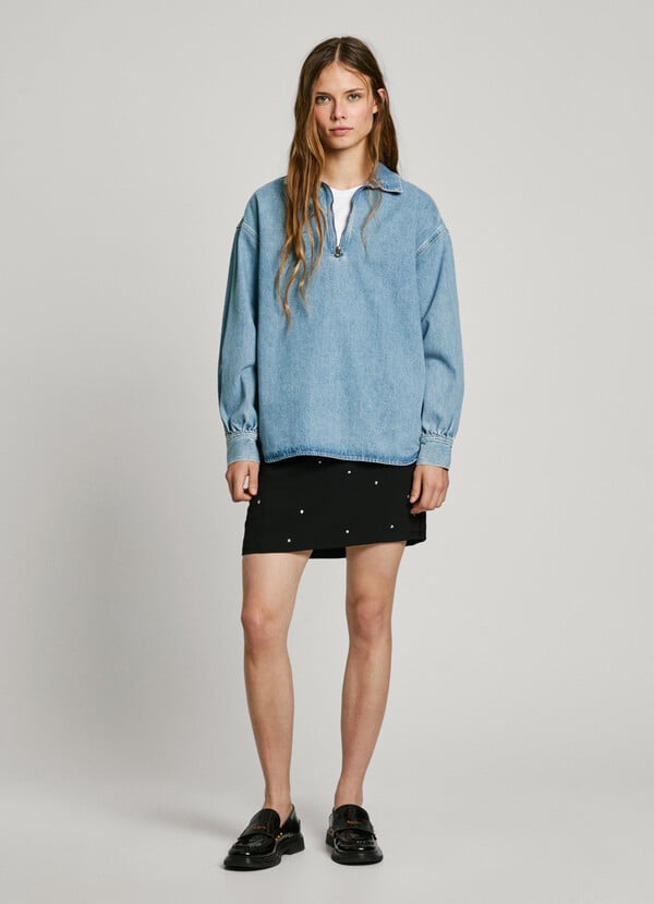 Pepe Jeans camisa denim fit loose Outlet