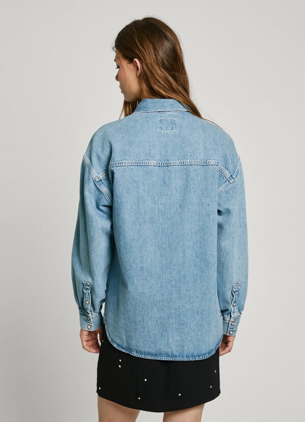 Pepe Jeans camisa denim fit loose Outlet