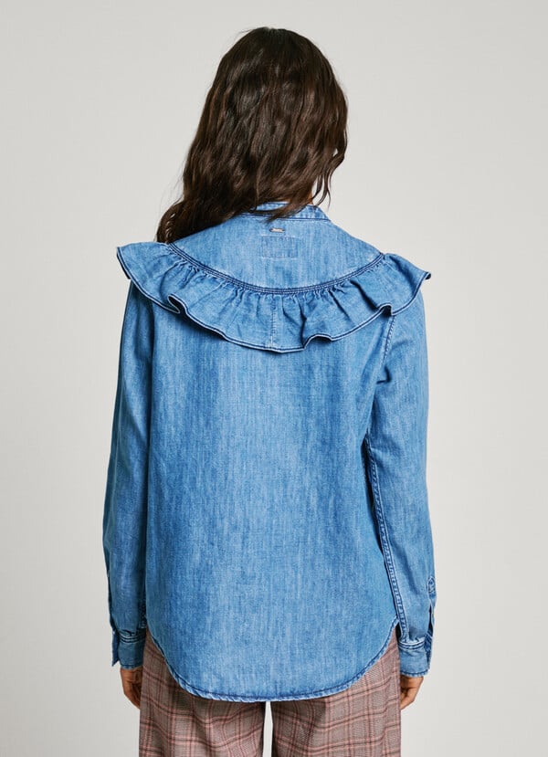 Pepe Jeans camisa denim fit regular Rebajas baratas