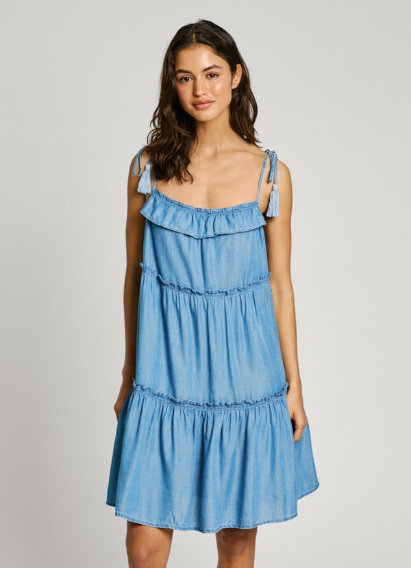 Pepe Jeans vestido corto tirantes Envío gratis