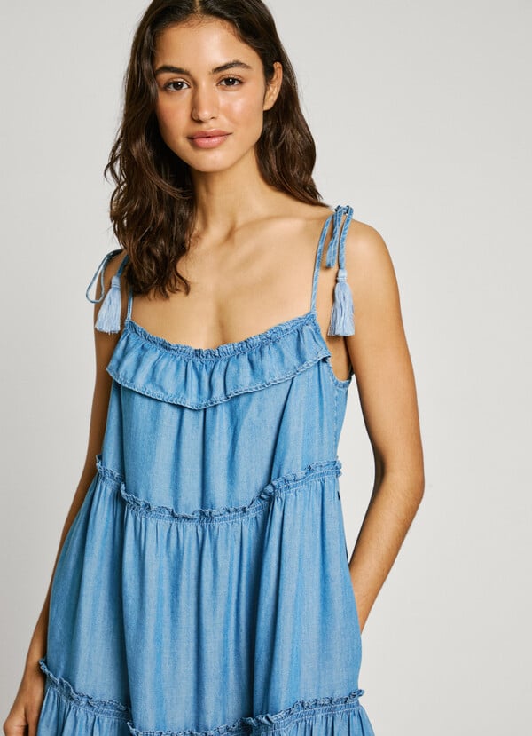Pepe Jeans vestido corto tirantes Envío gratis
