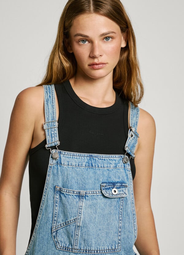 Pepe Jeans peto corto denim fit regular Oferta especial