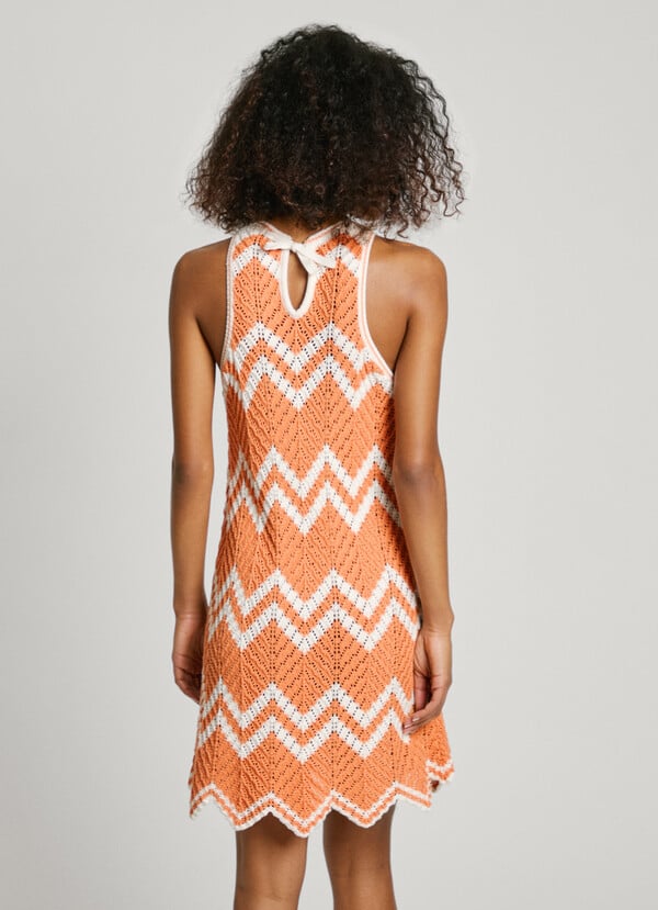 Pepe Jeans vestido corto con rayas zigzag ÚLTIMAS EDICIONES