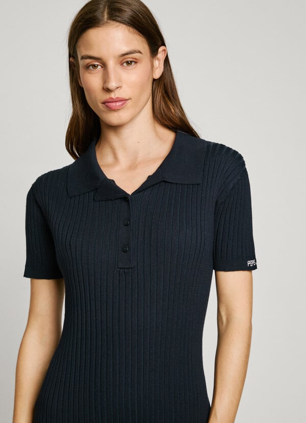 Pepe Jeans vestido largo canalé Último día