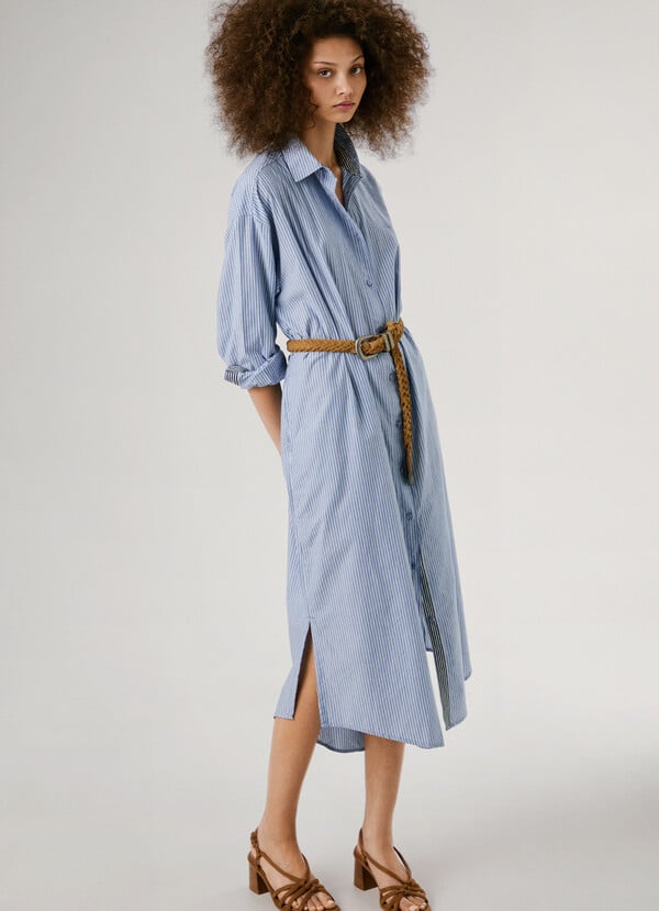 Pepe Jeans vestido midi estampado de rayas Solo hoy