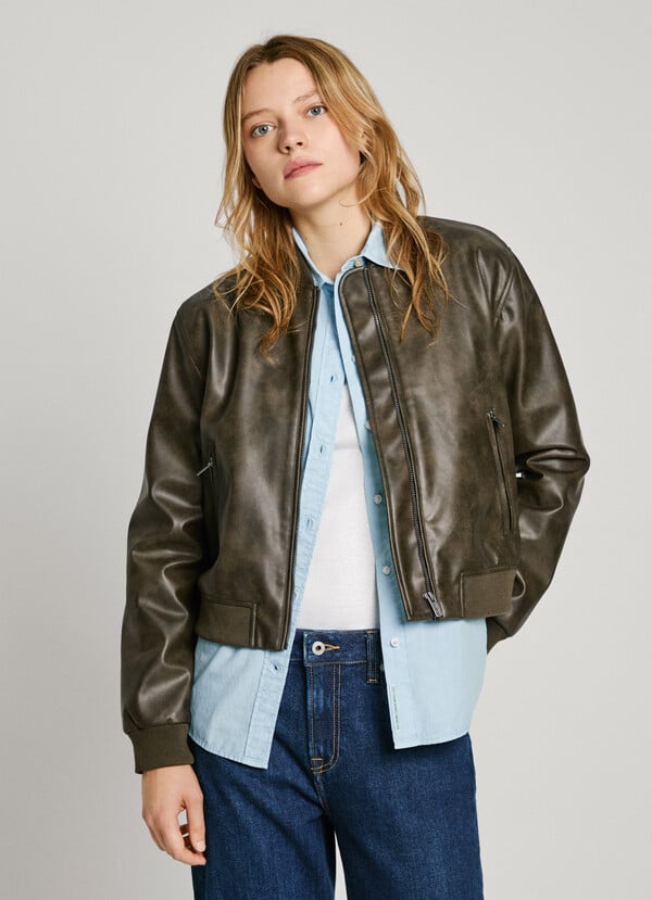 Pepe Jeans cazadora efecto piel impermeable Precios de Black Friday