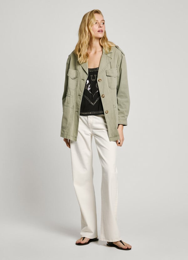 Pepe Jeans chaqueta bolsillos parche En oferta