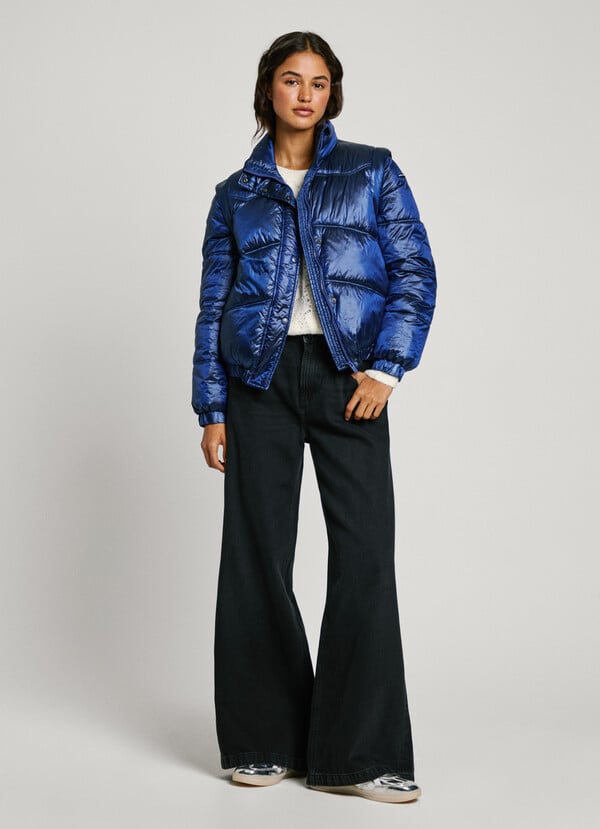 Pepe Jeans plumífero metalizado impermeable Rebajas de fábrica