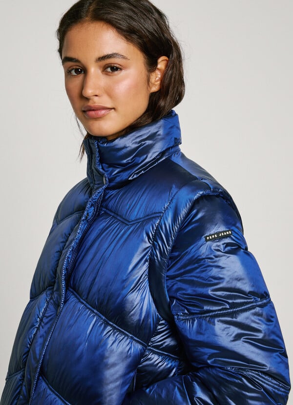 Pepe Jeans plumífero metalizado impermeable Rebajas de fábrica
