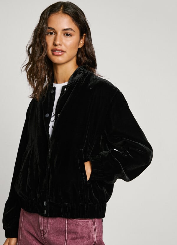 Pepe Jeans cazadora bomber terciopelo Ventas relámpago