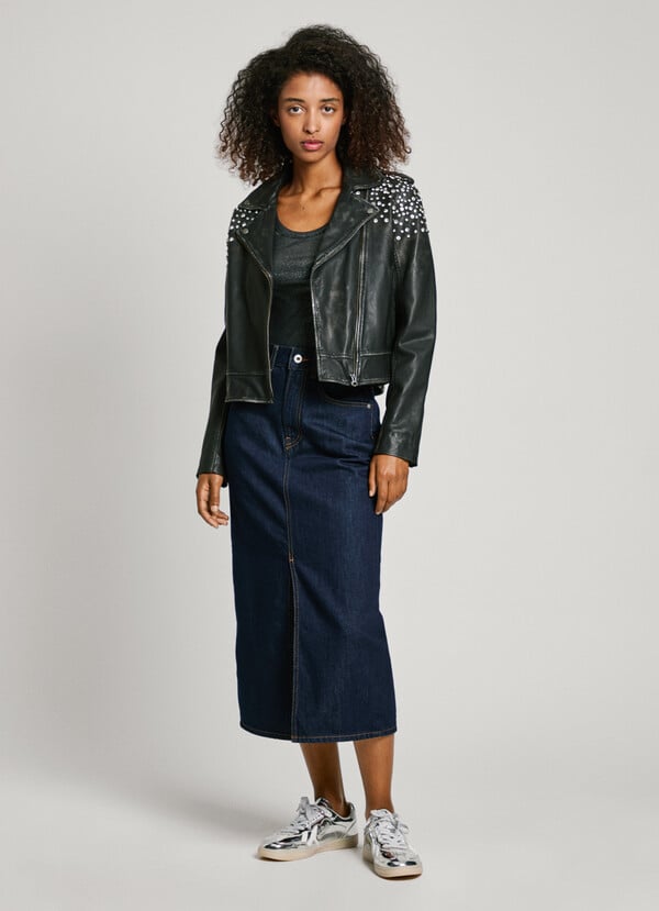 Pepe Jeans cazadora biker piel Tienda