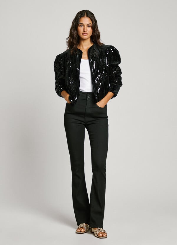 Pepe Jeans chaqueta terciopelo con lentejuelas Rebajas online