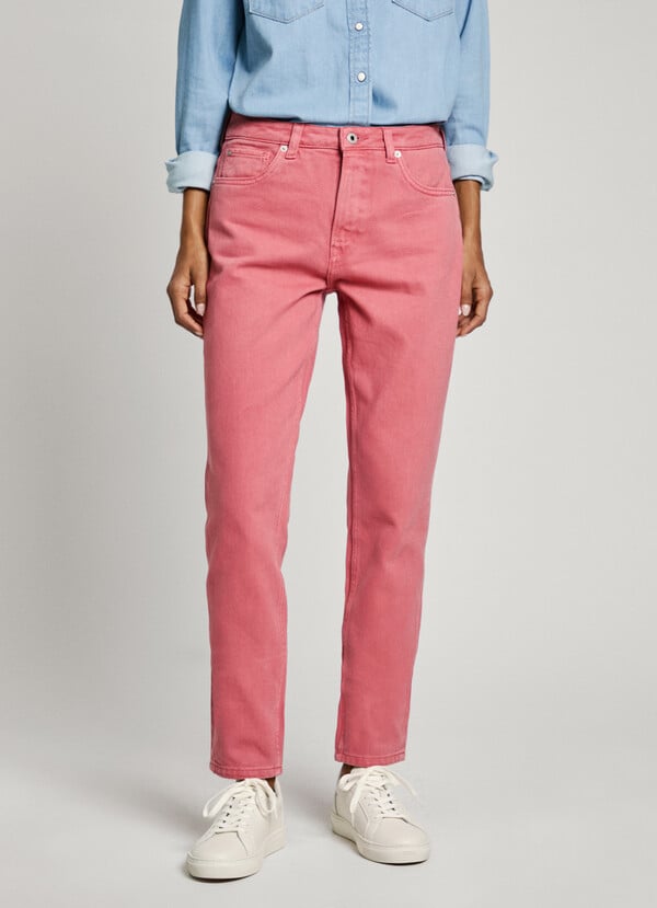 Pepe Jeans jeans fit taper y tiro alto - violet Precio de fábrica