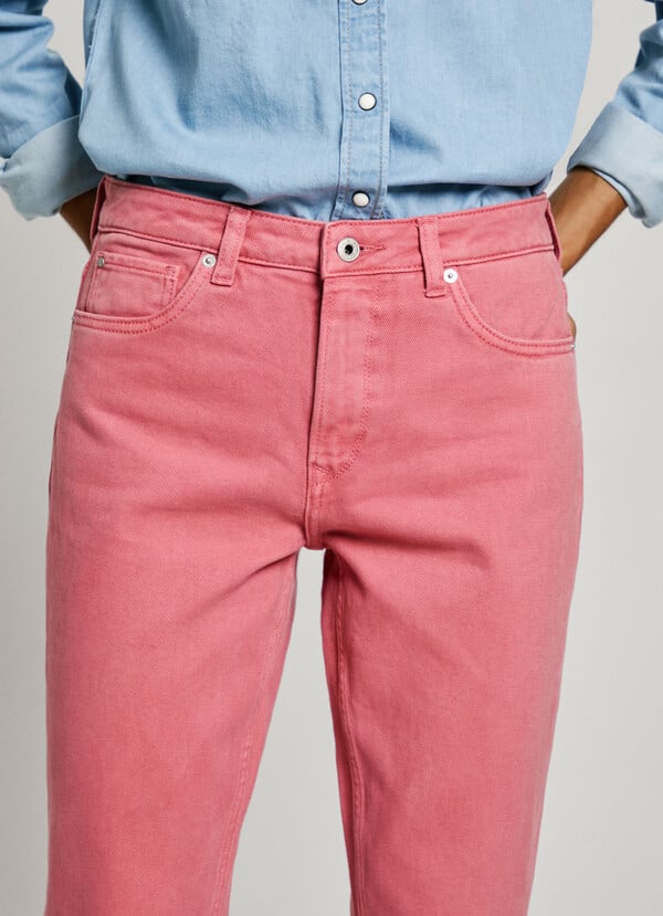 Pepe Jeans jeans fit taper y tiro alto - violet Precio de fábrica