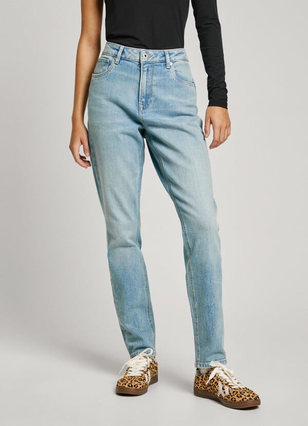 Pepe Jeans jeans fit taper y tiro alto - violet Limitado a 3 días