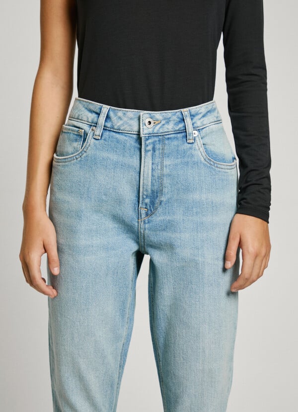 Pepe Jeans jeans fit taper y tiro alto - violet Limitado a 3 días