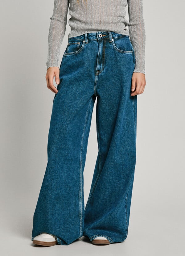Pepe Jeans jeans fit wide y tiro alto - jaimy Libre de impuestos