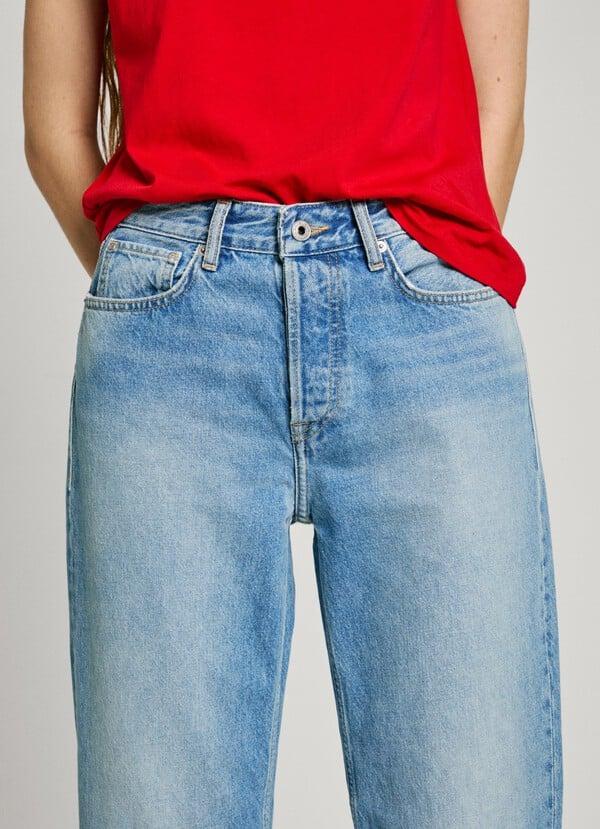 Pepe Jeans jeans fit recto y tiro alto - robyn Precio ultrabajo