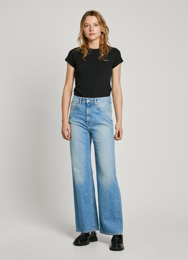 Pepe Jeans camiseta canalé logo estampado Los más vendidos