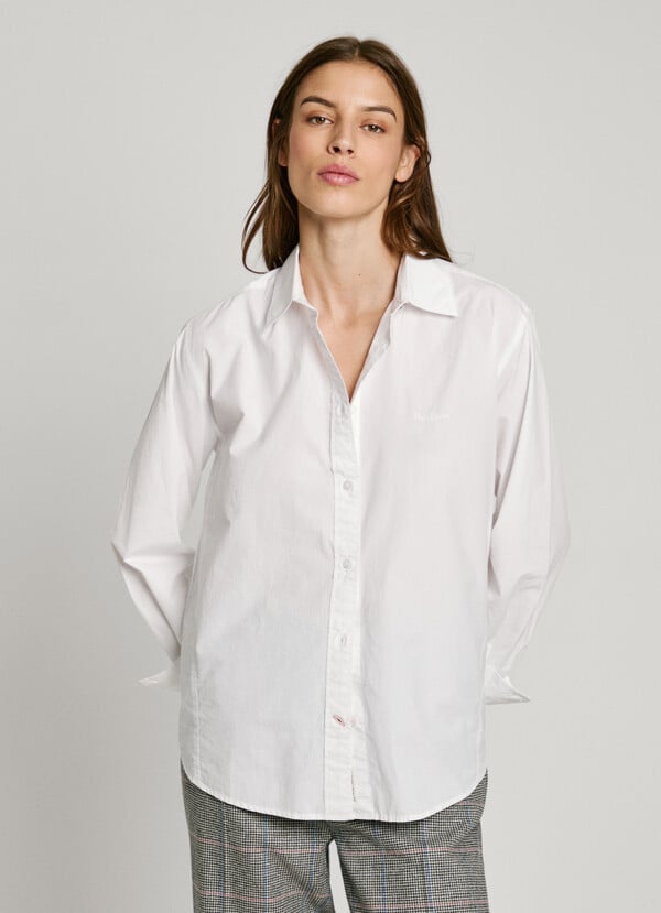 Pepe Jeans camisa popelín fit regular Promoción por tiempo limitado