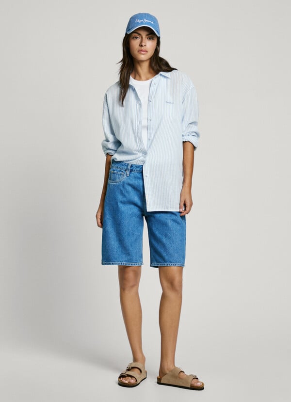 Pepe Jeans camisa rayas fit relaxed Oferta especial de fábrica