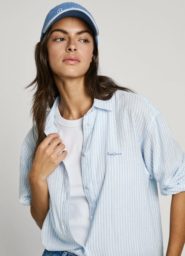 Pepe Jeans camisa rayas fit relaxed Oferta especial de fábrica
