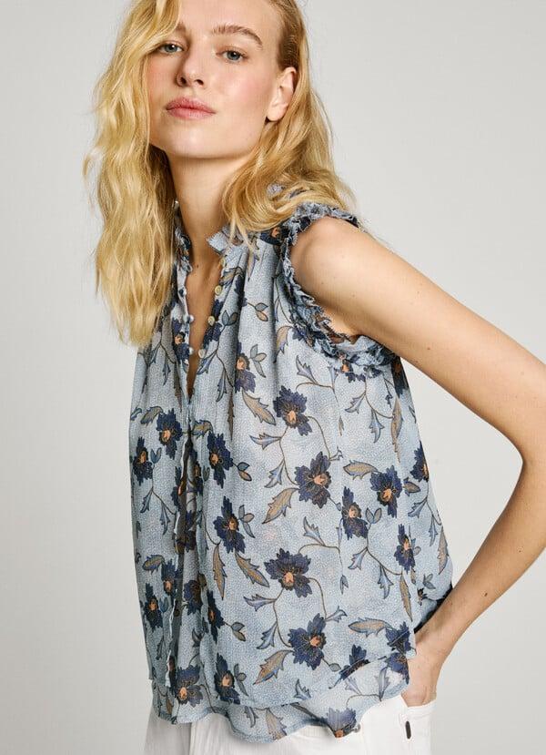Pepe Jeans top sin mangas estampado floral Grandes descuentos