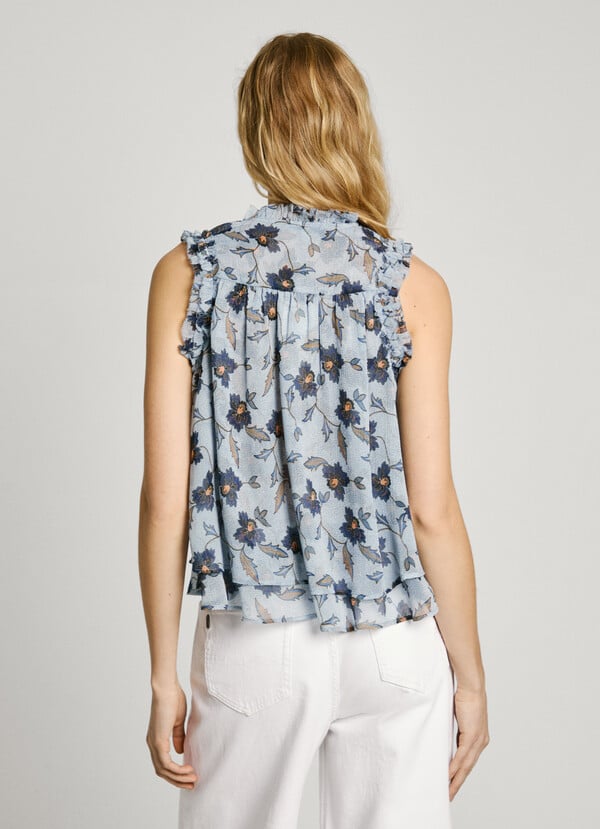 Pepe Jeans top sin mangas estampado floral Grandes descuentos