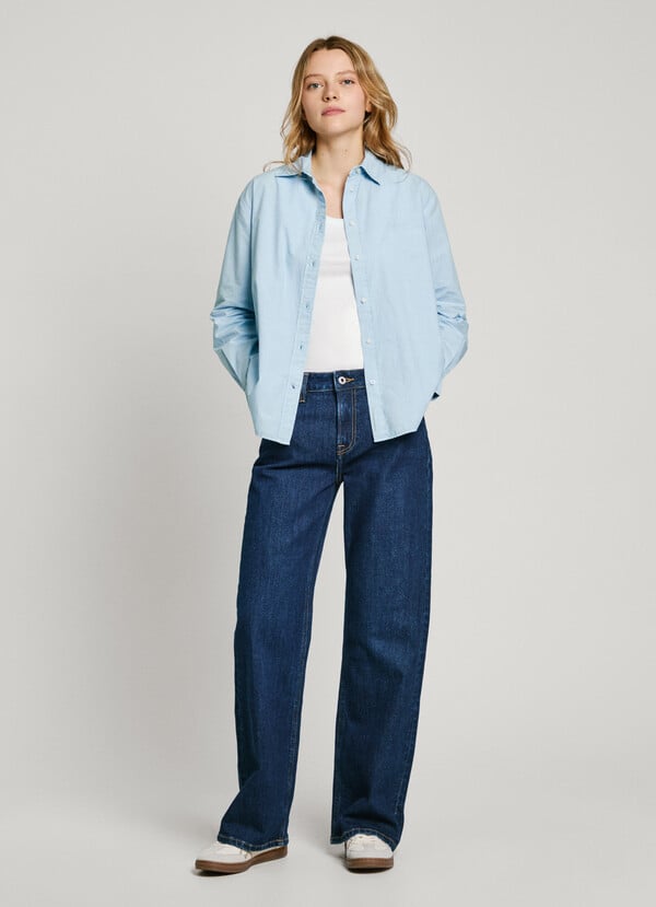 Pepe Jeans camisa popelín fit regular Envío internacional gratuito