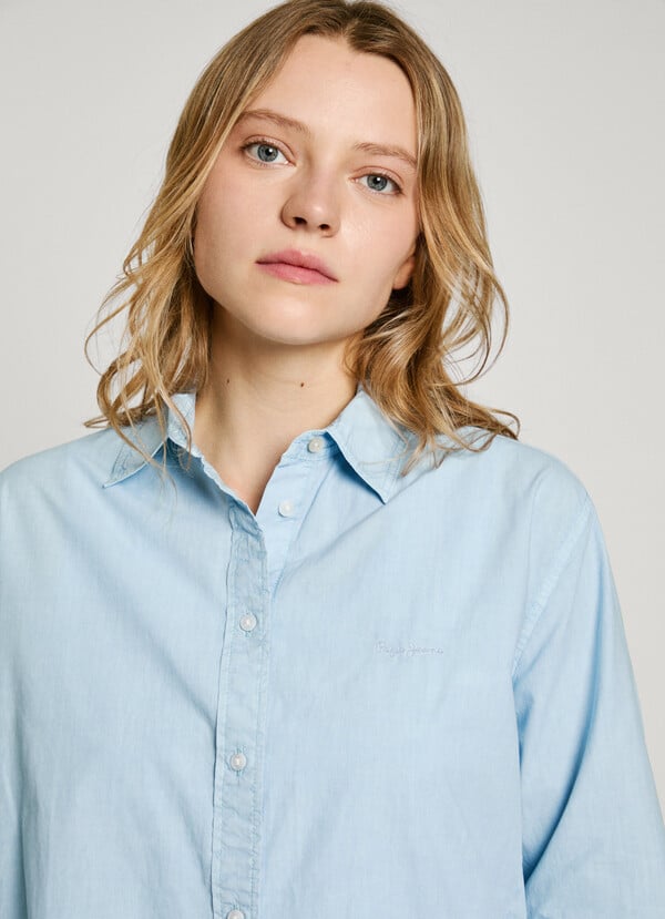 Pepe Jeans camisa popelín fit regular Envío internacional gratuito