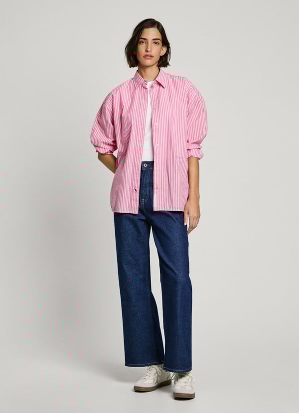 Pepe Jeans camisa rayas fit loose Tienda de fábrica
