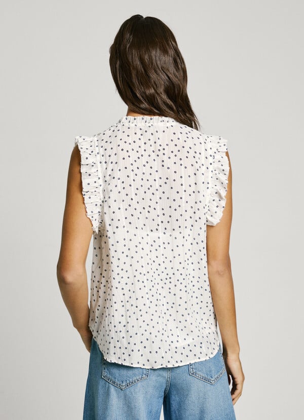 Pepe Jeans blusa estampada sin mangas Ahorra y exporta