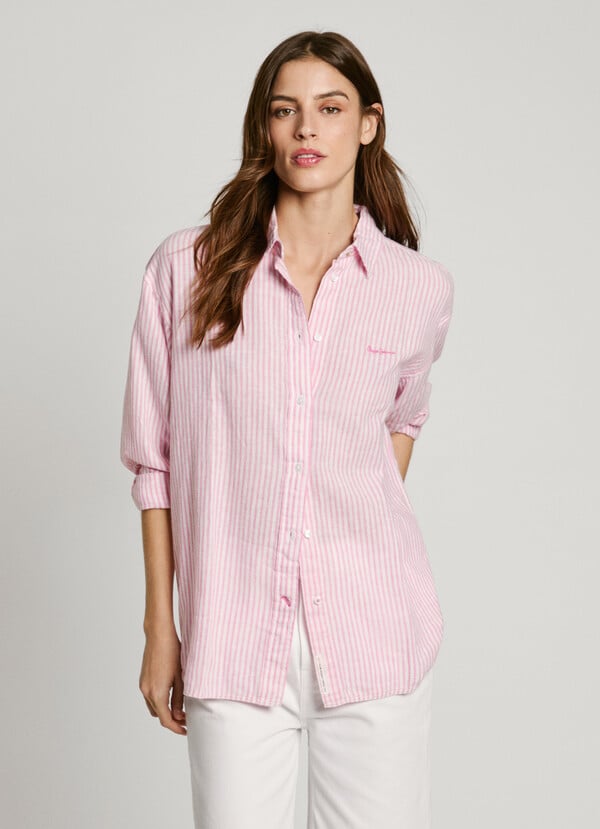 Pepe Jeans camisa rayas fit relaxed Descuentos del mes