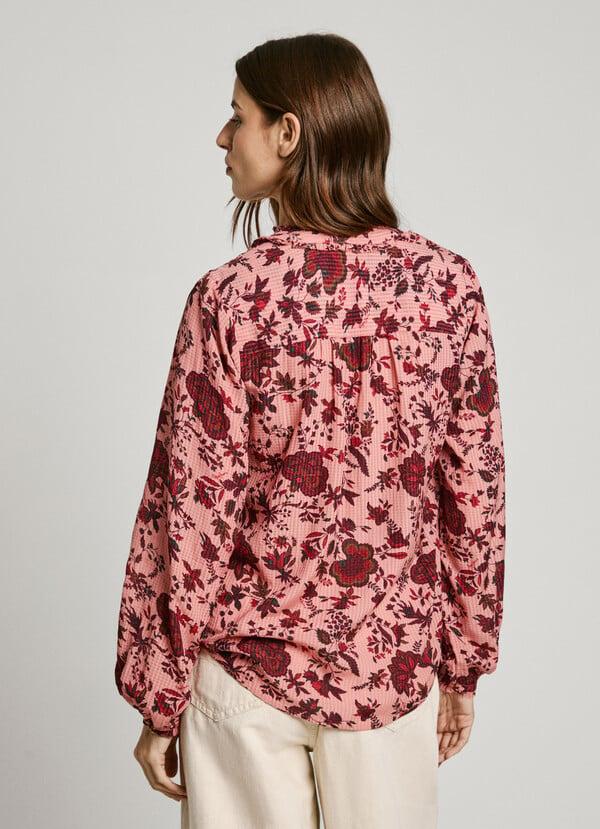 Pepe Jeans blusa de flores manga larga Última moda