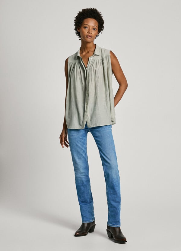 Pepe Jeans blusa fluida sin mangas Ofertas de temporada