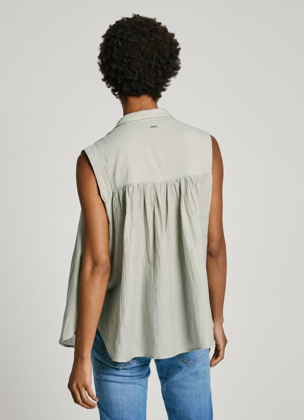 Pepe Jeans blusa fluida sin mangas Ofertas de temporada